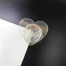 4/7个透明心形手机支架，带Logo设计，适用于移动设备 - 彩色 - 查看 7