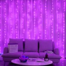 LED Window Curtain Lights, Holiday Fairy String Lights With Remote Control, Romantic Wedding Party Wreath Fairy Lights, Create Cozy Atmosphere, 8 Flashing Modes, Festival Lighting LED Fairy Lights - USB Powered, Twinkle Curtain Decor Lights, For Living Room Bedroom Stage Indoor Decoration, Eid, Easter, Mother's Day, Birthday, Engagement, Wedding Party Decor - USB Curtain Light - View 29