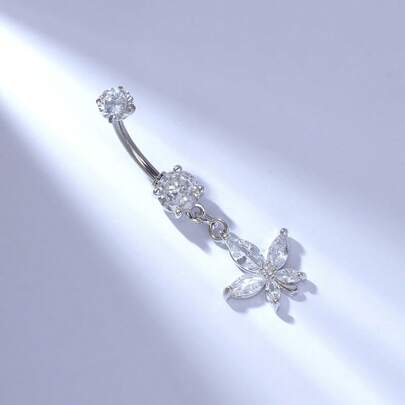 1件装 G23 钛金流苏肚脐环（女士款）