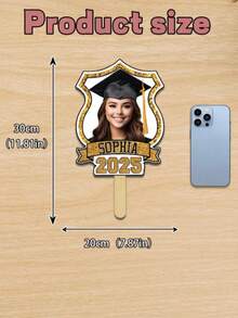 7/14/21 piezas Pancarta personalizada de graduación con foto, Decoraciones de graduación 2025, Pancarta de felicitaciones, Pancarta de graduación personalizada, Decoración de graduación - Multicolor - Ver 6