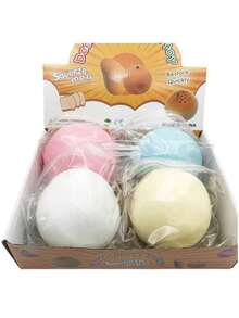 10厘米/3.94英寸超大流体芝士球，蓝黄粉白可选，巨型流体球，缓震解压玩具，超大流体解压玩具，泥状麻糬捏捏乐，惊喜礼物，生日礼物，完美礼物，礼品玩具 - 彩色 - 查看 11