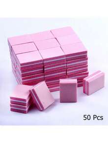 50/100pcs Double-Sided Mini Nail Buffer Blocks, Suitable For Manicure And Natural Nails - One Size - View 6
