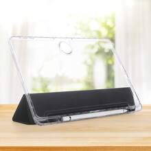 兼容荣耀平板10 2025（12.1英寸）/V9 2025/X9 Pro 2024/2025/X8a 2024/X9 2023/X8 Pro 2023/V8 Pro 2022/平板9 2023/MatePad 11 2023/MatePad SE 11 2024/MatePad 11.5 S 2024/2025（11.5英寸）/小新平板11 2025（11英寸）/小新平板2024（11英寸）透明亚克力三折平板电脑保护套，带笔槽设计 - 黑色 - 查看 8