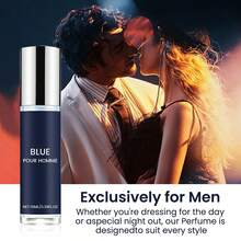 蓝色男士香水 | 无酒精持久留香古龙水 | 适合日常、约会和节日 | 自然优雅，彰显男性魅力，送礼佳品 - 男士香水-藍色香調-10ml-瓶裝 - 查看 4