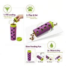 Đồ chơi cho ăn chậm có thể tháo rời mới dành cho thú cưng | Đồ chơi lăn nhai bền chắc, giúp kích thích tinh thần và thể chất, phù hợp cho chó và mèo nhỏ/trung bình, sử dụng trong nhà/ngoài trời, đồ dùng cho chó mèo, đồ dùng thiết yếu cho chó con. - Nhiều màu - Xem 11