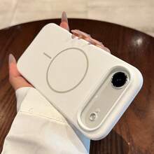 Minimalist Dopamine White Phone Case Compatible With IPhone 17 Pro Max/17 Pro/17 Air/17/16 Pro Max/16 Pro/16/16 Plus/15/15 Pro Max/15 Pro/15 Plus/11/12/13/14 Pro Max/11 Pro/11 Pro Max/12 Pro/12 Pro Max/13 Pro/13 Pro Max/14 Pro/14 Pro Max/14 Plus, Creative Design For Men And Women - White - View 3