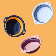 便携式可折叠洗衣盆 塑料旅行折叠洗脸盆 可折叠洗脸盆 浴室家用用品 - 多色 - 查看 6