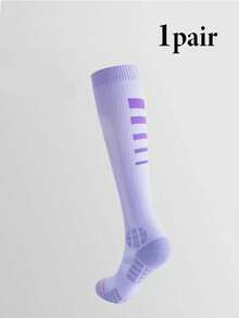 1双女士长筒压缩袜，专业跑步、运动、健身、骑行、羽毛球腿部压缩袜 - 彩色 - 查看 15