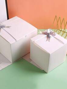 10pcs/1pc/ White Cardboard Gift Boxes With Lids |4x4x4inch Square Boxes | Small Gift Boxes Suitable For Party, Wedding, Christmas, Holidays, Birthdays And All Other Occasions - A-White - View 10