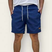 Kit 3 Bermuda Cargo Linen Premium Shorts Mauricinho Men's Casual Basic Comfortable - Navy Blue - View 4