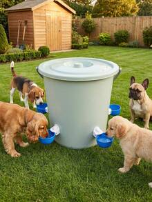 Automatic Poultry Drinker Set - Large Blue Chicken Drinking Cup, Suitable For Chickens, Ducks, Geese, Turkeys And Rabbits - 5 Pieces (Water Bucket Not Included) - Waterer - View 6