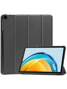 Funda protectora plegable básica de color negro sólido minimalista compatible con Honor Pad X9/X8 Pro 11.5 pulgadas, X8A 11 pulgadas, Pad9 12.1 pulgadas, 2024 MatePad SE 11 pulgadas, SE 10.4 pulgadas, T10, T10S y serie T8 Colección de regalos de primavera - Negro - Ver 31