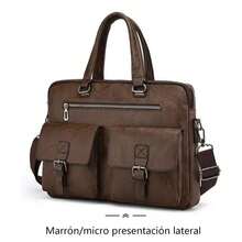 Men Briefcase - 棕色 - 查看 7