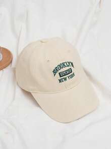 1pc Women's Adjustable Casual Baseball Cap, Embroidered Letter Design, Soft Comfortable Breathable Streetwear Style - Multicolor - View 4