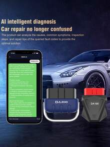 OBD2 Diagnostic Tool With AI-Powered Repair Guide, Wireless OBDII Scanner With Battery Test And Live Data Readiness Functions, Engine Fault Code Reader For IOS And Android - A - View 7