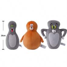 TOM AND JERRY. 20cm  Plush Pillow, Transformable Series, Cute Cartoon Plush Doll, Interesting Christmas Gift, Sofa Cushion - Multicolor 1 - View 23