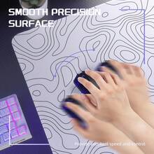 ATTACK SHARK CM02 Large Size Waterproof Gaming Mouse Pad With Stitched Edges And Non-Slip Rubber Base, Size L - View 5