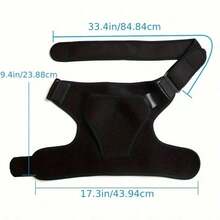 Adjustable Shoulder Strap Pad, Unisex, Comes With Heavy Duty Sports Strap - Black - View 5