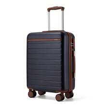 Valise rigide légère PC+ABS trolley 20‑24‑28 pouces, bagage cabine, roues 360°, cadenas à code, poignée télescopique, bagage voyage business unisex femme homme, lot 3 pièces disponible - Bleu marine - Voir 13