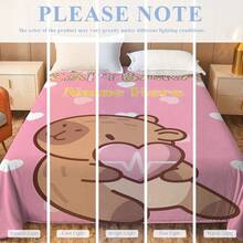 1pc Customizable Capybara Blanket - Soft, Comfortable, Warm Personalized Blanket Suitable For Home, Office Or Camping - Perfect Gift For Family And Friends, Customized Blanket - Multicolor - View 9