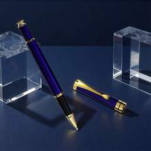 A Pen Luxury Classic Metal Ballpoint Pen/Light Luxury Fashion Neutral Pen/Business Signature Office Pen/Exquisite Gift Pen/Senior Men's And Women's Executive Pen/Refilling/Student Writing Pen - Metal Ballpoint Pen - View 4