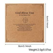 1PC Bohemian Copper Bead Bracelet, Jesus Cross Pendant Copper Bead Red Mambo Rope Bracelet, Cross Virgin Jesus Bracelet, Red Knitted Adjustable Bracelet, Easter Cross Card, Lucky Bracelet, Friend Gift, Birthday Gift, Friend Gift, Family Gift, Valentine's Day Gift, Christian Gift, Baptismal Gift, Anniversary Gift - Multicolor - View 4