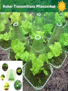 Cubierta protectora para plántulas, protección contra heladas, a prueba de viento y frío para plántulas de hortalizas y melón - A - Ver 2