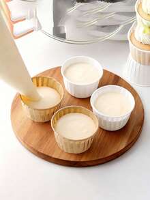 50/100个装纸杯蛋糕衬垫，迷你纸质烘焙杯，一次性玛芬蛋糕衬垫，纸杯蛋糕托架和烘焙工具，蛋糕纸杯，甜点DIY烘焙，适用于婚礼、婴儿派对、生日派对、各种庆祝活动 - 彩色 - 查看 5