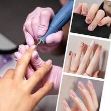 10pcs Cuticle Drill Bit,Nail Drill Bits Flame Cuticle Clean Drill Bit For 3/32''Electric Nail File Machine Cuticle Bit Nail Prep Tool - Blue - View 5