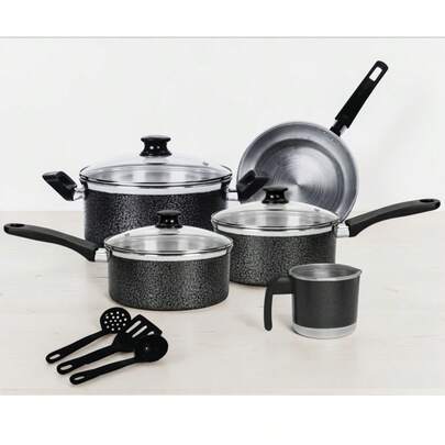 Jogo de Panelas 8 Peças Aluminio Premium– Alta Qualidade e Elegância