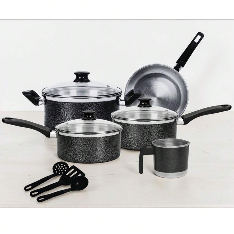 8-Piece Premium Aluminum Cookware Set – High Quality And Elegance - 查看 1
