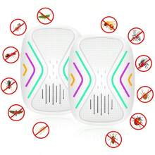 Répulsif à fréquence intelligente, technologie avancée convenant à la maison, aux animaux de compagnie et à l'extérieur. Répulsif intelligent contre les moustiques et les nuisibles. Contrôle des nuisibles pour le camping extérieur - Blanc - Voir 5