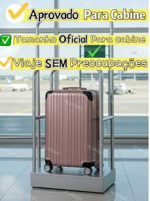 10KG Travel Suitcase Anac Standard 55X35X25cm ABS Boarding Bag With Expandable Zipper Removable Wheels Unbreakable - 深灰色 - 查看 8