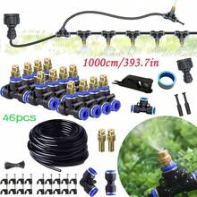 户外喷雾冷却系统套件，采用优质塑料材质，三通直管快插式接头，适用于花园灌溉喷雾器和花园浇水系统。 - 灌溉套裝 - 查看 10