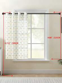 1片/2片装欧式古典刺绣薄纱窗帘，白色透明窗帘，适用于卧室、阳台、客厅，奢华窗帘，优雅白色蕾丝窗帘，饰以精致叶子刺绣，透光涤纶窗帘，适用于客厅、卧室、办公室等场所 - 可机洗，卧室装饰窗帘。 - 彩色 - 查看 19