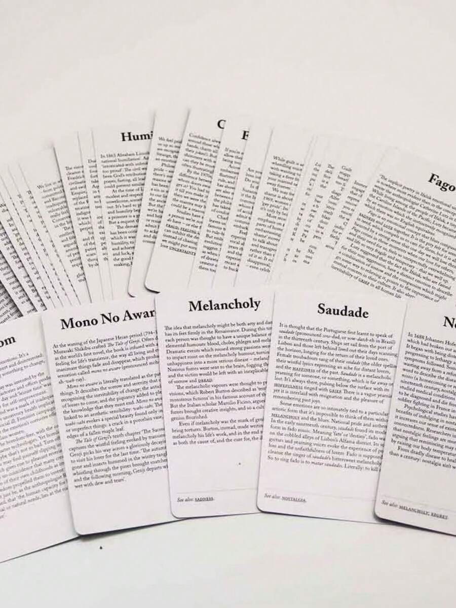 La Caja de las Emociones - 80 Cartas, Juego de Cartas de Sanación Emocional, Cartas de Juego de Mesa de 10.3X6cm, Sanación Romántica, Adecuado para Bodas, Festivales de Música, Halloween, Navidad, Día de San Valentín, Ramadán, Pascua, Día de los Inocentes - 1 pieza - Ver 1