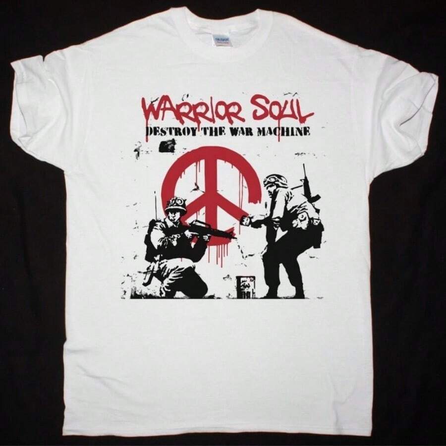 WARRIOR SOUL DESTROY THE WAR MACHINE NEW WHITE T SHIRT - White - View 1