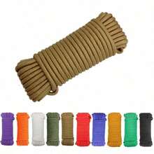 10m Colorful Silk-Like Paracord, Outdoor Warning Rope, Tent Hanging Rope, Multi-Purpose Outdoor Rope, DIY Craft Cord - Multicolor - View 14