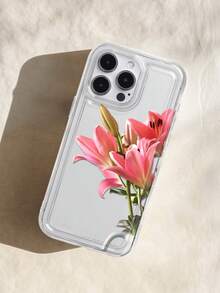 花卉百合印花透明手机壳，兼容 13/11/17/17 Pro/16/14/15/15 Pro/15 Plus/15 Pro Max/7 Plus/8 Plus/X/Xs Max/Xr/11 Pro/12 Pro/13 Pro/14 Pro/12 Mini/13 Mini/11 Pro Max/12 Pro Max/13 Pro Max/14 Pro Max/14 Plus/17 Pro Max/17 Air/6/6s Plus/7/8/16 Pro/16 Plus/16 Pro Max/SE2/17 Pro Max 和三星 Galaxy A54/A14/A12/A13/A15/A32/A33/A24/A52S/S20/S21/S22/S23/S24/S23 Plus/S24 Ultra/S25/A15/A33/A23。 - 彩色 - 查看 3