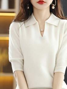 Women Sweaters - Red - View 2