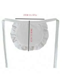 1pc Cute Princess Style Apron, Lolita Maid Apron For Daily Household Use, Stain & Oil Resistant - Apron - View 2