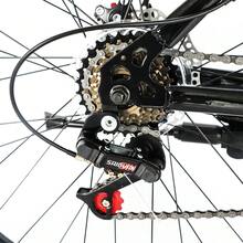 26-Inch Red And Black Explorer Mountain Bike, High Carbon Steel, 100kg, 21 Speeds - 黑红 - View 8