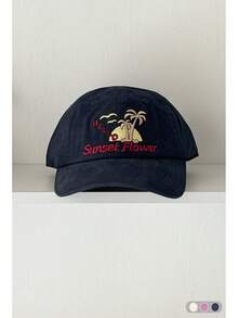 1pc Beaded Letter Soft Top Baseball Cap, Retro American Style Rhinestone Letter, Unisex Casual Adjustable Snapback Hat, Spring/Summer - Multicolor - View 14