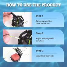 Inverted Bottom Cage, Upward-Facing Bait Hook, Square Material Throwing Rod, Rock Rod, 360-Degree Floating Bait Hook, Cubic Granular Powder Bait - Multicolor - View 4