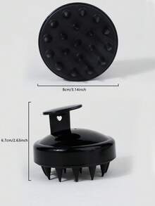 1个硅胶洗发刷，头皮按摩洗发刷，头发和头皮清洁刷 - 彩色 - 查看 8