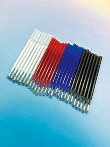 【8支/10支装】高温消失笔芯，缝纫标记工具，十字绣DIY勾线笔芯。高温熨烫即可去除颜色，有白色、红色、蓝色和黑色可选，广泛用于缝纫工艺、美术工具等。 - 高溫消失筆芯 - 查看 6