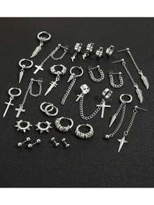 男士耳环 - 27件男士耳環套裝 - 查看 2