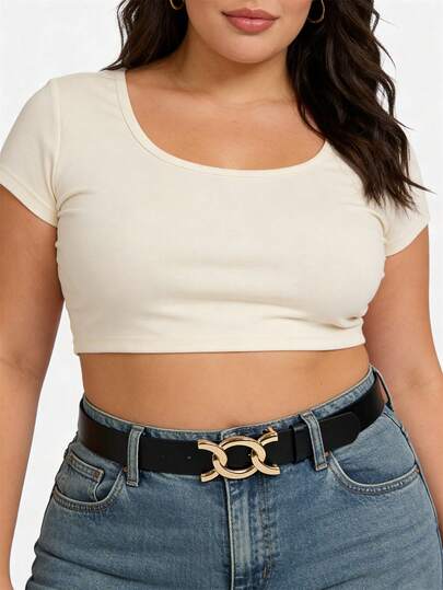 奢华大码女士腰带 时尚百搭设计师腰带 复古腰带 可搭配连衣裙和牛仔裤