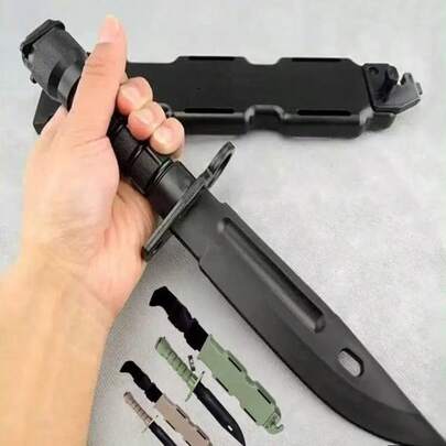 2pcs Realistic Fake Knife Toy Plastic Prop Costume Trick Blade For Halloween Fools Day Party Cosplay Joke Gadget Prank Gag