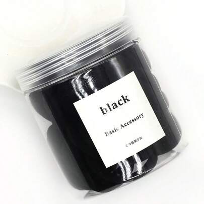 Women's Basic High Elasticity Solid Black Hair Scrunchies, Suitable For Various Hairstyles, Non-Damaging, Minimalist Casual Hair Accessory, Ponytail Holder, Hair Tie, Hair Scrunchie